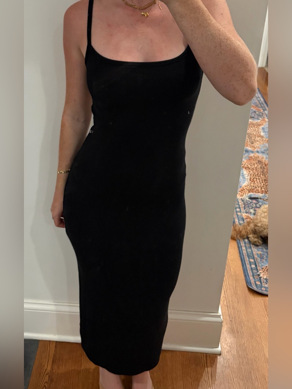 Garage Black Maxi Slip Dress